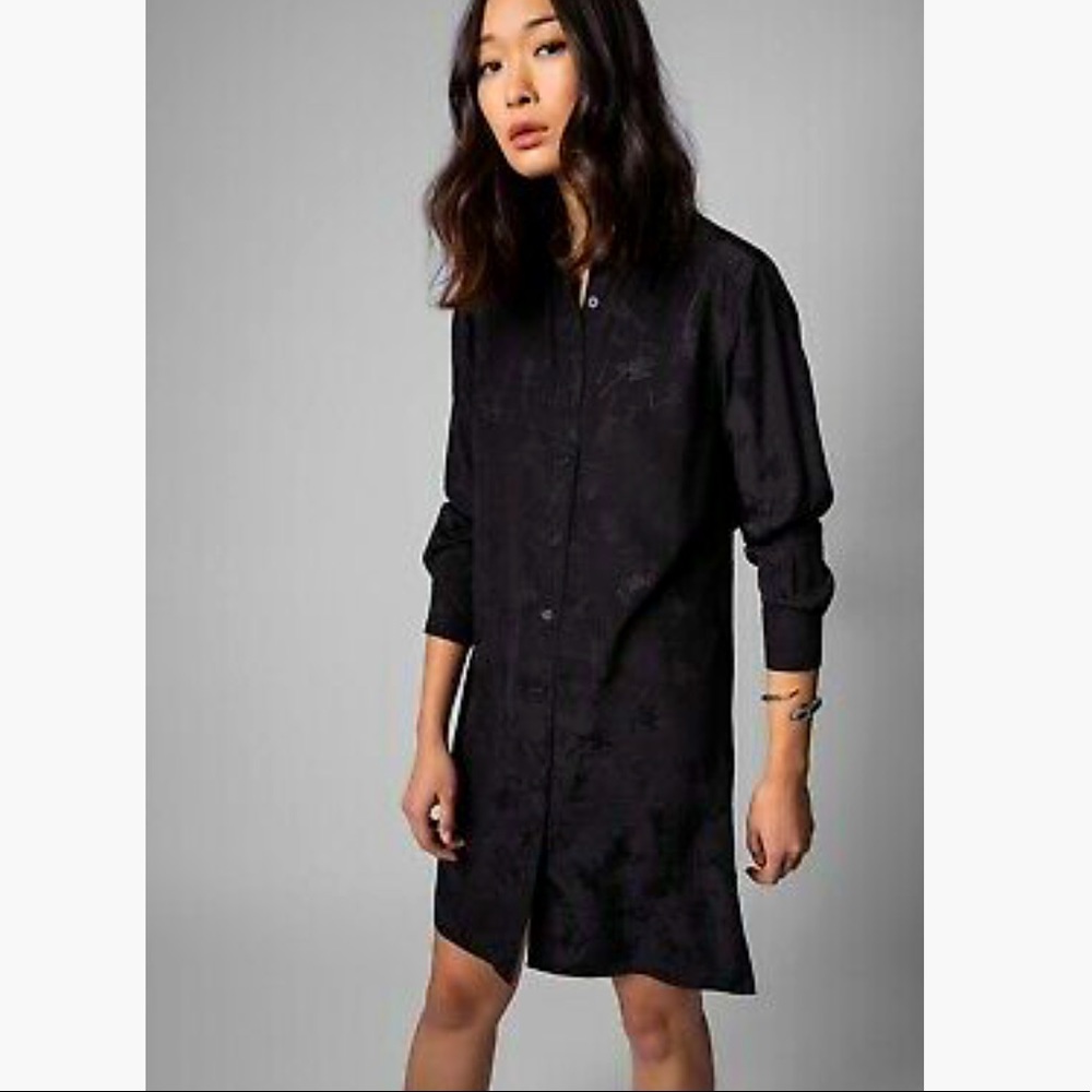 NWT Zadig & Voltaire Rais reverse cut squelette dress